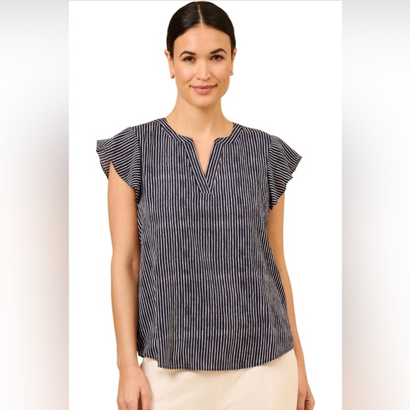 Tops - Adrianna Papell flutter sleeve blouse